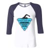 Ladies' Baby Rib Three-QuarterSleeve Contrast Raglan T-Shirt Thumbnail