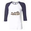 Ladies' Baby Rib Three-QuarterSleeve Contrast Raglan T-Shirt Thumbnail