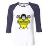 Ladies' Baby Rib Three-QuarterSleeve Contrast Raglan T-Shirt Thumbnail