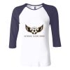 Ladies' Baby Rib Three-QuarterSleeve Contrast Raglan T-Shirt Thumbnail