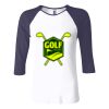 Ladies' Baby Rib Three-QuarterSleeve Contrast Raglan T-Shirt Thumbnail