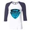 Ladies' Baby Rib Three-QuarterSleeve Contrast Raglan T-Shirt Thumbnail