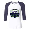 Ladies' Baby Rib Three-QuarterSleeve Contrast Raglan T-Shirt Thumbnail