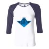 Ladies' Baby Rib Three-QuarterSleeve Contrast Raglan T-Shirt Thumbnail