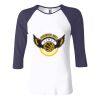 Ladies' Baby Rib Three-QuarterSleeve Contrast Raglan T-Shirt Thumbnail