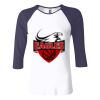 Ladies' Baby Rib Three-QuarterSleeve Contrast Raglan T-Shirt Thumbnail