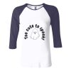 Ladies' Baby Rib Three-QuarterSleeve Contrast Raglan T-Shirt Thumbnail