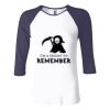 Ladies' Baby Rib Three-QuarterSleeve Contrast Raglan T-Shirt Thumbnail