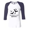 Ladies' Baby Rib Three-QuarterSleeve Contrast Raglan T-Shirt Thumbnail
