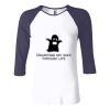 Ladies' Baby Rib Three-QuarterSleeve Contrast Raglan T-Shirt Thumbnail