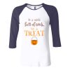 Ladies' Baby Rib Three-QuarterSleeve Contrast Raglan T-Shirt Thumbnail