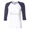 Ladies' Baby Rib Three-QuarterSleeve Contrast Raglan T-Shirt Thumbnail