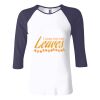 Ladies' Baby Rib Three-QuarterSleeve Contrast Raglan T-Shirt Thumbnail