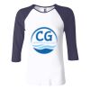 Ladies' Baby Rib Three-QuarterSleeve Contrast Raglan T-Shirt Thumbnail