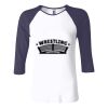 Ladies' Baby Rib Three-QuarterSleeve Contrast Raglan T-Shirt Thumbnail