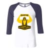 Ladies' Baby Rib Three-QuarterSleeve Contrast Raglan T-Shirt Thumbnail