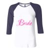 Ladies' Baby Rib Three-QuarterSleeve Contrast Raglan T-Shirt Thumbnail
