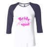 Ladies' Baby Rib Three-QuarterSleeve Contrast Raglan T-Shirt Thumbnail
