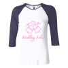 Ladies' Baby Rib Three-QuarterSleeve Contrast Raglan T-Shirt Thumbnail