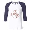 Ladies' Baby Rib Three-QuarterSleeve Contrast Raglan T-Shirt Thumbnail