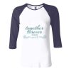 Ladies' Baby Rib Three-QuarterSleeve Contrast Raglan T-Shirt Thumbnail