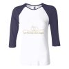 Ladies' Baby Rib Three-QuarterSleeve Contrast Raglan T-Shirt Thumbnail
