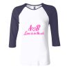 Ladies' Baby Rib Three-QuarterSleeve Contrast Raglan T-Shirt Thumbnail