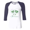 Ladies' Baby Rib Three-QuarterSleeve Contrast Raglan T-Shirt Thumbnail