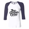 Ladies' Baby Rib Three-QuarterSleeve Contrast Raglan T-Shirt Thumbnail