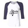 Ladies' Baby Rib Three-QuarterSleeve Contrast Raglan T-Shirt Thumbnail