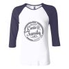 Ladies' Baby Rib Three-QuarterSleeve Contrast Raglan T-Shirt Thumbnail