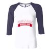 Ladies' Baby Rib Three-QuarterSleeve Contrast Raglan T-Shirt Thumbnail