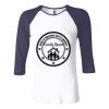Ladies' Baby Rib Three-QuarterSleeve Contrast Raglan T-Shirt Thumbnail