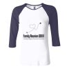 Ladies' Baby Rib Three-QuarterSleeve Contrast Raglan T-Shirt Thumbnail
