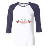 Ladies' Baby Rib Three-QuarterSleeve Contrast Raglan T-Shirt Thumbnail