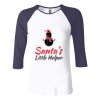Ladies' Baby Rib Three-QuarterSleeve Contrast Raglan T-Shirt Thumbnail
