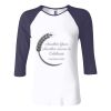 Ladies' Baby Rib Three-QuarterSleeve Contrast Raglan T-Shirt Thumbnail