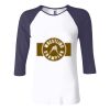 Ladies' Baby Rib Three-QuarterSleeve Contrast Raglan T-Shirt Thumbnail