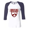 Ladies' Baby Rib Three-QuarterSleeve Contrast Raglan T-Shirt Thumbnail