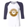 Ladies' Baby Rib Three-QuarterSleeve Contrast Raglan T-Shirt Thumbnail