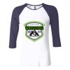 Ladies' Baby Rib Three-QuarterSleeve Contrast Raglan T-Shirt Thumbnail