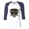 Ladies' Baby Rib Three-QuarterSleeve Contrast Raglan T-Shirt Thumbnail