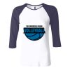 Ladies' Baby Rib Three-QuarterSleeve Contrast Raglan T-Shirt Thumbnail