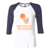 Ladies' Baby Rib Three-QuarterSleeve Contrast Raglan T-Shirt Thumbnail