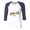 Ladies' Baby Rib Three-QuarterSleeve Contrast Raglan T-Shirt Thumbnail