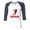 Ladies' Baby Rib Three-QuarterSleeve Contrast Raglan T-Shirt Thumbnail