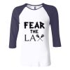 Ladies' Baby Rib Three-QuarterSleeve Contrast Raglan T-Shirt Thumbnail