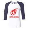 Ladies' Baby Rib Three-QuarterSleeve Contrast Raglan T-Shirt Thumbnail