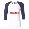 Ladies' Baby Rib Three-QuarterSleeve Contrast Raglan T-Shirt Thumbnail