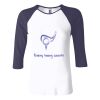Ladies' Baby Rib Three-QuarterSleeve Contrast Raglan T-Shirt Thumbnail